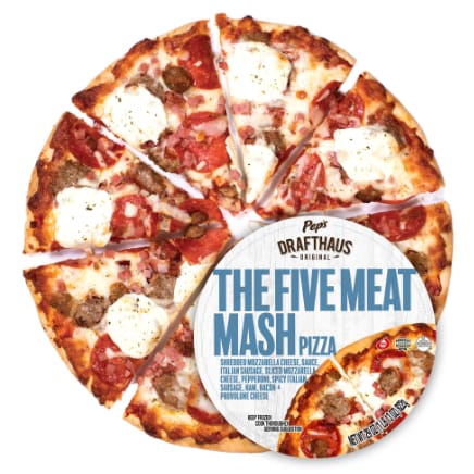 5 meat mash pizza