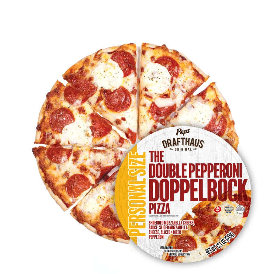 double pepperoni doppelbock pizza